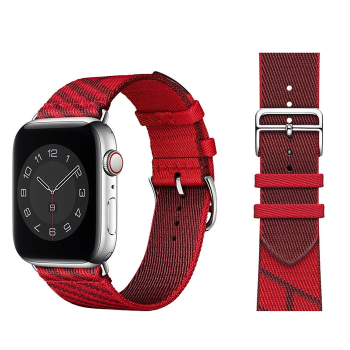 Rough H Rouge de Cœur Jumping Single Tour iWatch Strap for Apple Watch Band Series 38mm, 40mm, 41mm, 42mm, 44mm, 45mm, 46mm, 49mm On Sale
