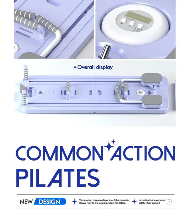 6-in-1 Foldable Multi-Purpose Pilates Exercise Board For Abdominal And Core Strength Workout Training On Sale