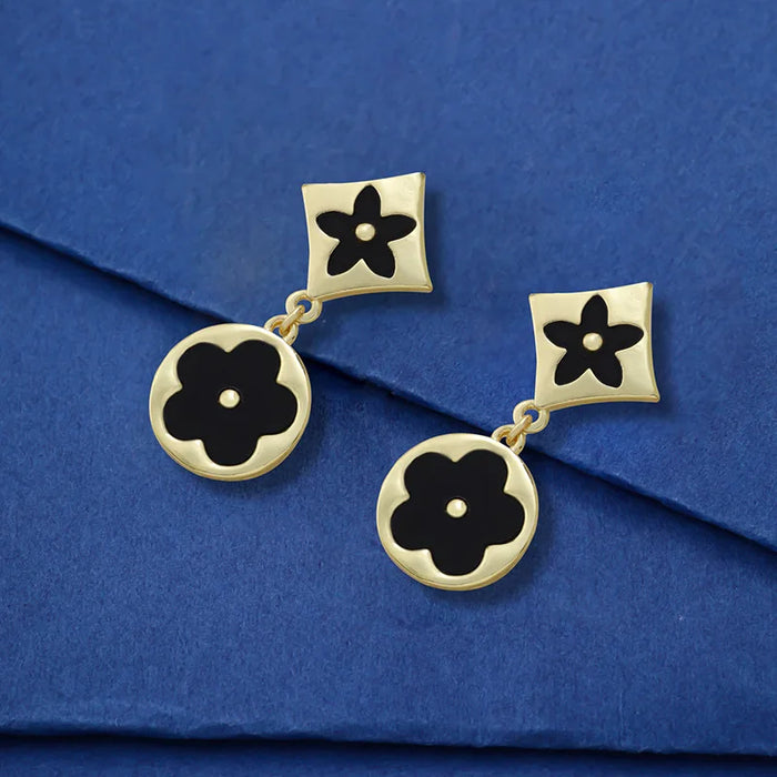 Classic Clover Blossom Style Drop Earrings On Sale