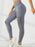 Light Grey High-Waisted Push Up Fitness Leggings With Side Pockets On Sale