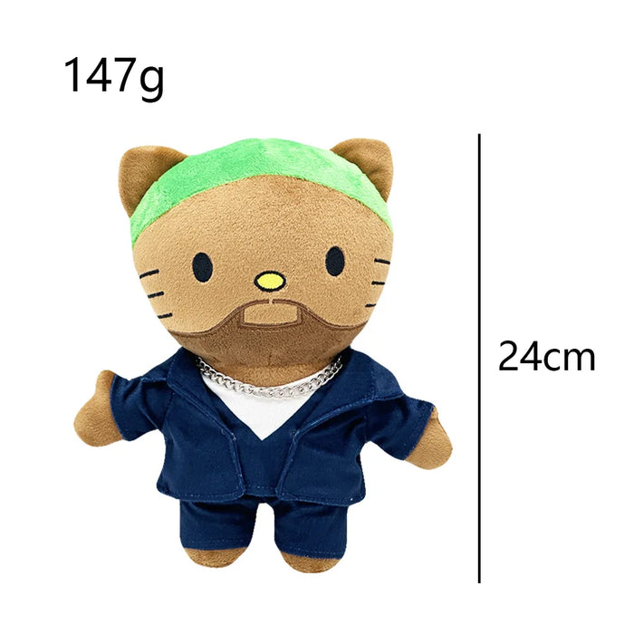 Hello Kitty Rapper Figure Icons Hiphop Fashion Fans Stuffed Soft Plush Toy Dolls Collection On Sale