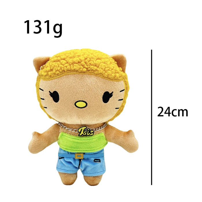 Hello Kitty Rapper Figure Icons Hiphop Fashion Fans Stuffed Soft Plush Toy Dolls Collection On Sale