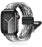 Gradient Black Braided Solo Loop Apple Watch Bracelet With Double-sided Magnetic Clasp For iWatch Series On Sale