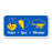Removable Peace Love Ukraine Flag Decal Stickers On Sale