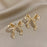 Big Ribbon Bow Style Elegant Stud Earrings on Sale