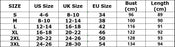 Size Chart Of Women's Floral Print Crew Neck Short Sleeves Tiered Chiffon Dresses