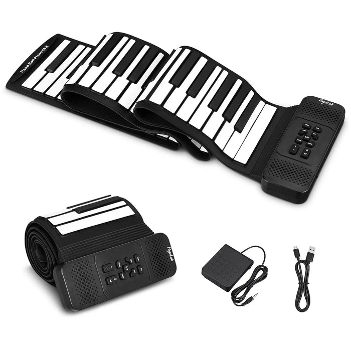 88 Keys Foldable Roll-up Digital Piano With Rechargeable Battery 128 Rhythms And Tones On Sale