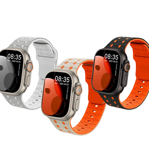 Textured Silicone Sport Watch Band Compatible With Apple Watch 38mm 40mm 41mm 42mm 44mm 45mm 46mm 49mm (Series 3–11, SE & Ultra) On Sale