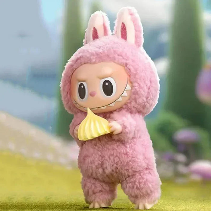 The Labubu Exciting Macaron Monsters Lychee Berry Action Figure Plush Dolls Blind Box Collection On Sale