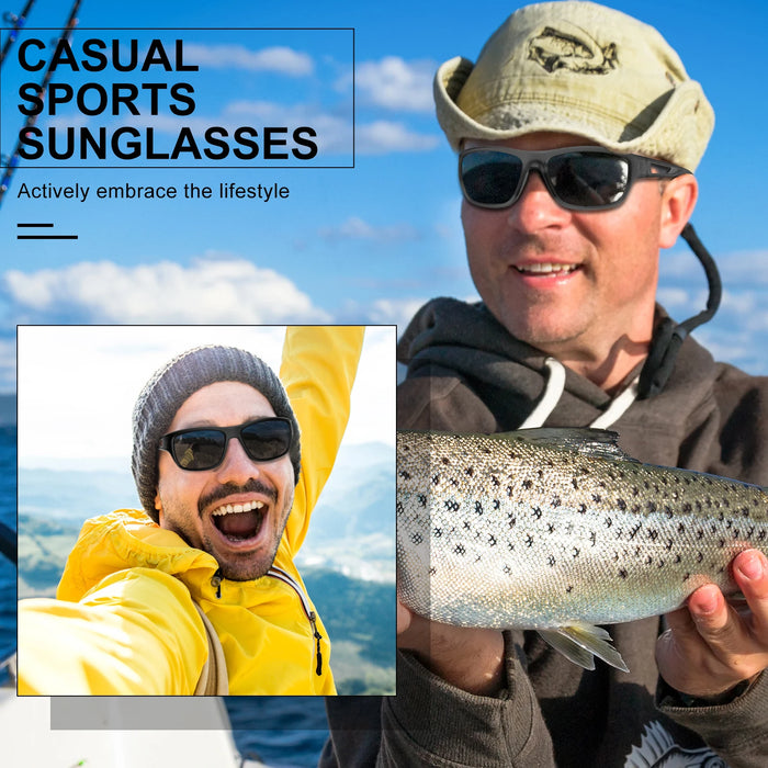 Ultra Lightweight Frame Polarized Sports UV400 Sunglasses On Sale