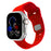 Red Irregular Shape Adjustable Silicone Sporty Watch Band Compatible with Apple Watch 38mm–49mm On Sale | Replacement Watch Band Compatible with Apple Watch Series 1–11, SE & Ultra 