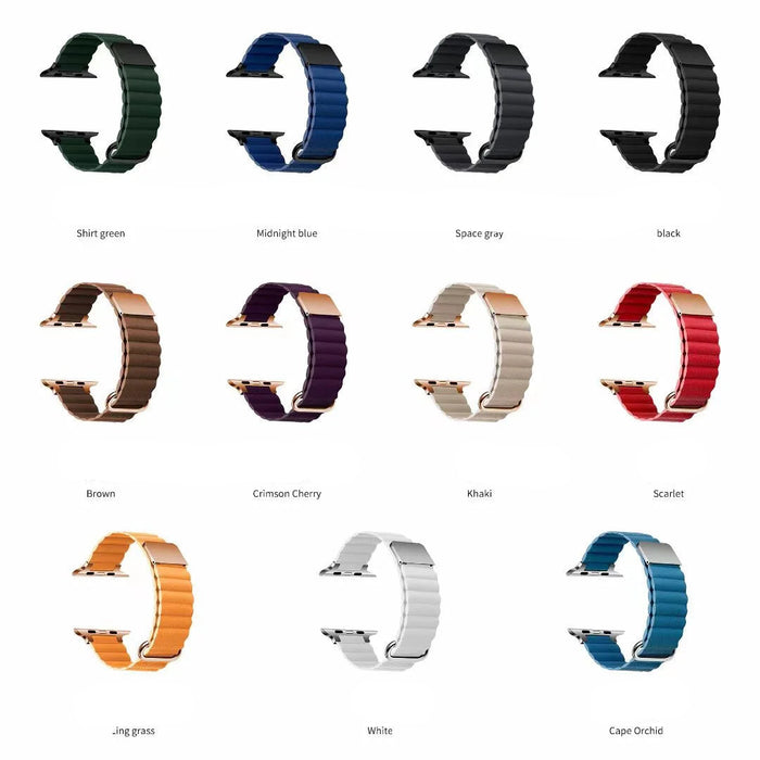 Styles: Leather Magnetic Loop Apple Watch Ultra Band
