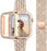 Diamond strap with case for Apple watch band 38mm, 40mm, 42mm, 44 mm On Sale