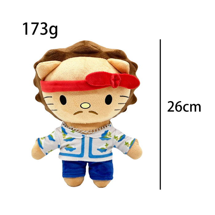 Hello Kitty Tupac Rapper Figure Icons Hiphop Fashion Fans Stuffed Soft Plush Toy Dolls Collection On Sale