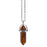 Natural Tiger Eye Quartz Crystal Hexagonal Pillar Bullet Pendant Necklaces On Sale