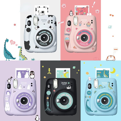 Fujifilm Instax Mini 11 Cameras With Creative DIY Cartoon Body Sticker On Sale