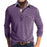 Purple Modern Long Sleeve Men Polo Shirt On Sale