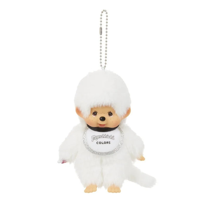 White Furry Miichi Monkey Monchhichi Vintage Style Plush Keychain Dolls Collection On Sale