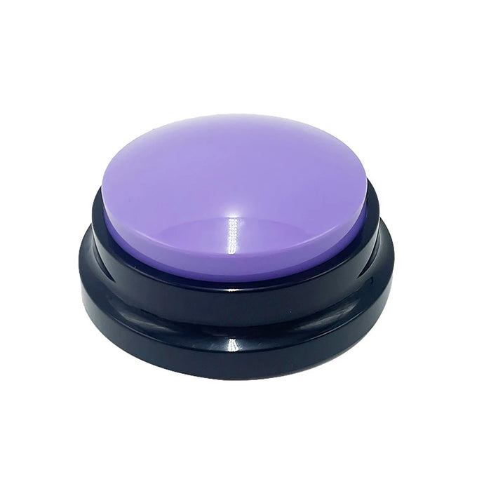 House Pet Training Communication Buzzer Purple Button With Playback And 30 Second Voice Recordings On Sale