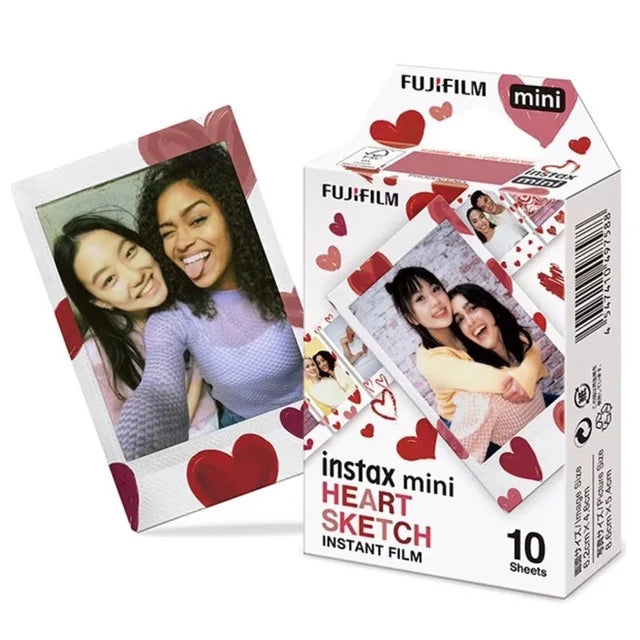 Fujifilm Instax Mini Heart Sketch Instant Films On Sale - 10 Sheets