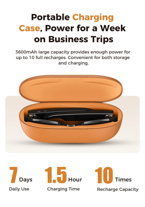 AI Smart Eyewear With Touch Control And Charging Case For Photo, Music, Calls, Hands-free video and Audio Recording On Sale