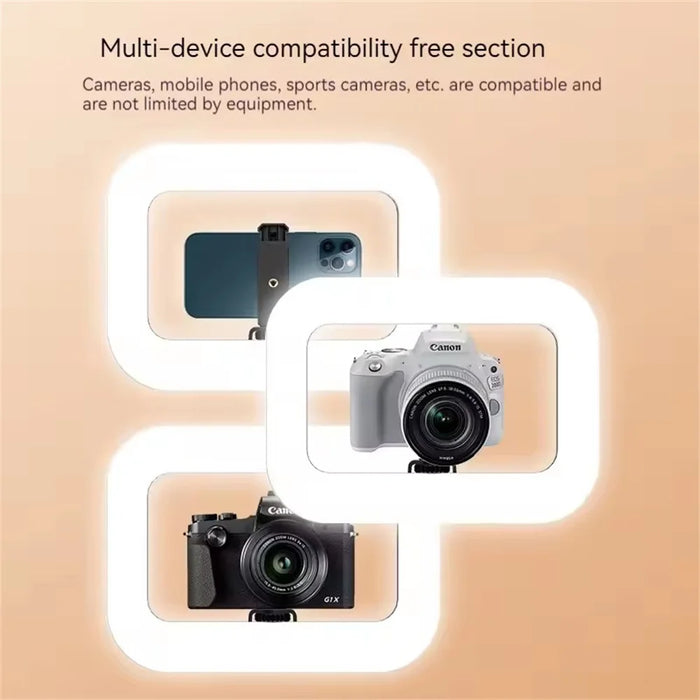 Rechargeable Handheld LED Ring Fill Light For Indoor, Outdoor Mobile Phone Photography, Selfie, Youtube Live On Sale