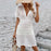 White Boho Hollow Knitted Bikini Cover Up Beach Sun Dress On Sale