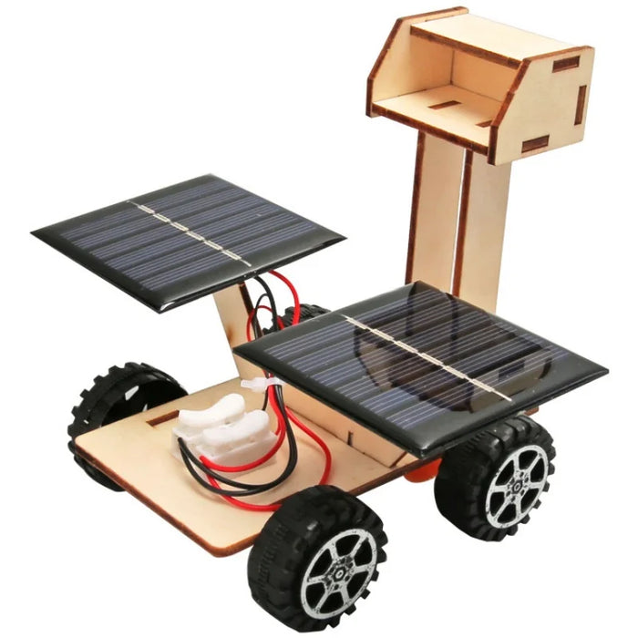 Solar Energy Racing Car DIY Robot Vehicle 3D Wooden Puzzle Kit On Sale