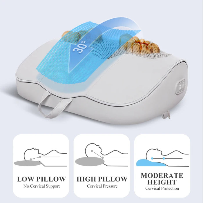 3D Kneading Black Shiatsu Massage Heat Pillow On Sale