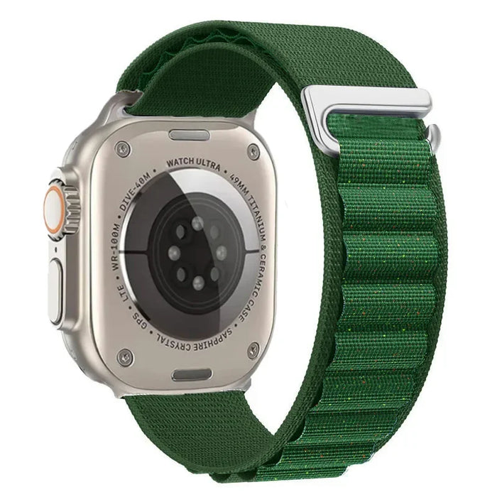 Green Shiny Alpine Loop Collection For Apple Watch Series On Sale