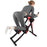 Height Adjustable Foldable Ab Exercise Machine with LCD Monitor, Dual Track Core Trainer for Home Gym On Sale