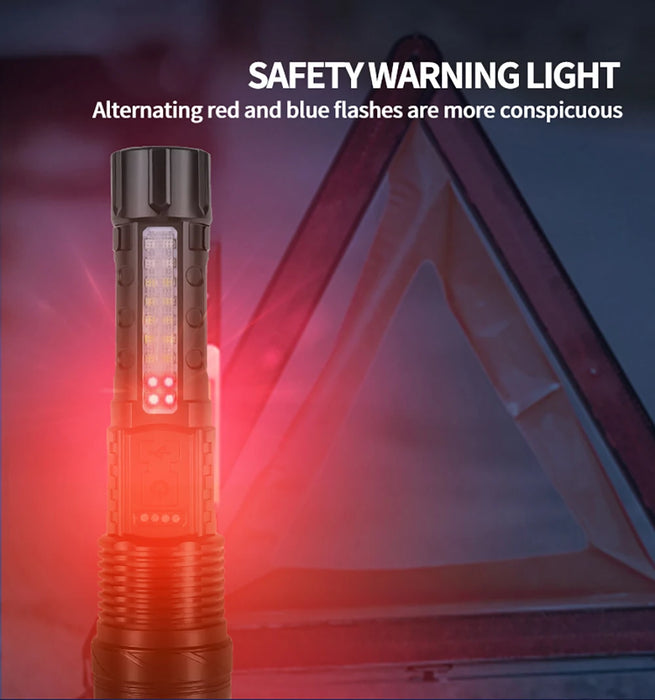 LED Zoomable Handheld Flashlight For Outdoors On Sale