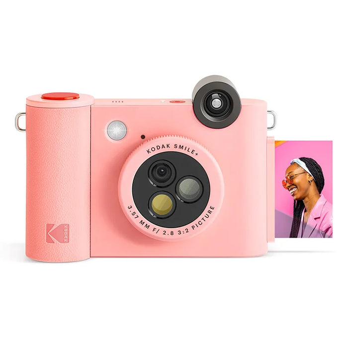 Pink Kodak Smile+ 10MP Wireless Digital Instant Camera With Zink Inkless Printing On Sale