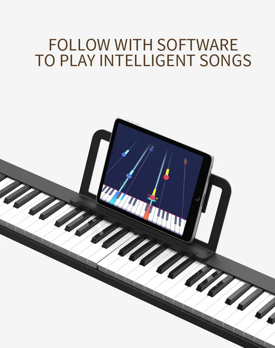 88 Keys Lightweight Portable Folding Digital Piano Full Set With MIDI Sustain Pedal, Hi-Fi Stereo, Silent Mode On Sale