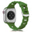 Green O-Ring Silicone Chain Link Bracelets For Apple Watch Band 38mm, 40mm, 41mm, 42mm, 44mm, 45mm, 46mm, 49mm On Sale