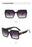 Classic Texture Frame Glamour Stylish Unisex UV400 Shades Square Sunglasses On Sale