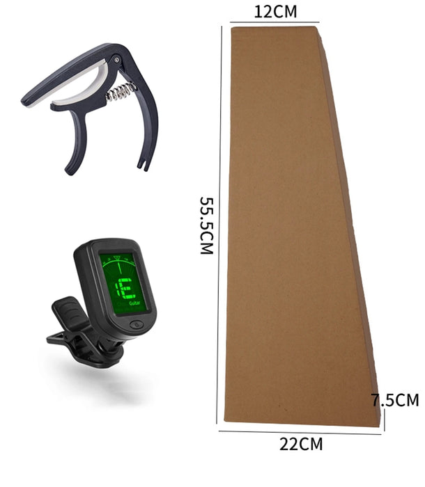 21 Inch Soprano Ukulele with Gig Bag, Tuner And Capo Beginner Acoustic Ukulele Set On Sale