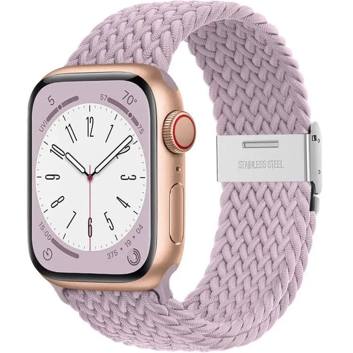 Lilac Stretchable Braided Loop Apple Watch Bracelet For iWatch Series On Sale