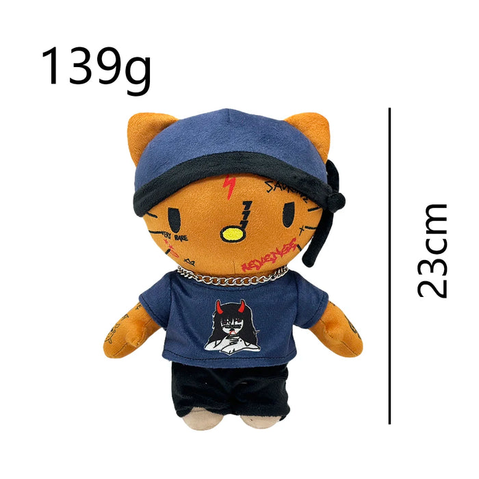 Hello Kitty Rapper Figure Icons Hiphop Fashion Fans Stuffed Soft Plush Toy Dolls Collection On Sale