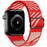 Gray Red Hermes Style Scrunchie Watch Strap For Apple Watch Band Series 49mm, 45mm, 44mm, 42mm, 41mm, 40mm, 38mm On Sale