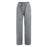 Women Fashion Low Waisted Comfy Grey Cotton Linen Straight Leg Sweatpants On Sale