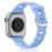 Lilac O-Ring Silicone Chain Link Bracelets For Apple Watch Band 38mm, 40mm, 41mm, 42mm, 44mm, 45mm, 46mm, 49mm On Sale