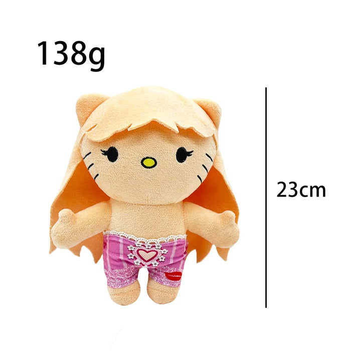 Hello Kitty Rapper Figure Icons Hiphop Fashion Fans Stuffed Soft Plush Toy Dolls Collection On Sale