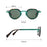 Retro Round UV400 Vintage Metal Punk Style Colored Lenses Sunglasses For Women And Men On Sale