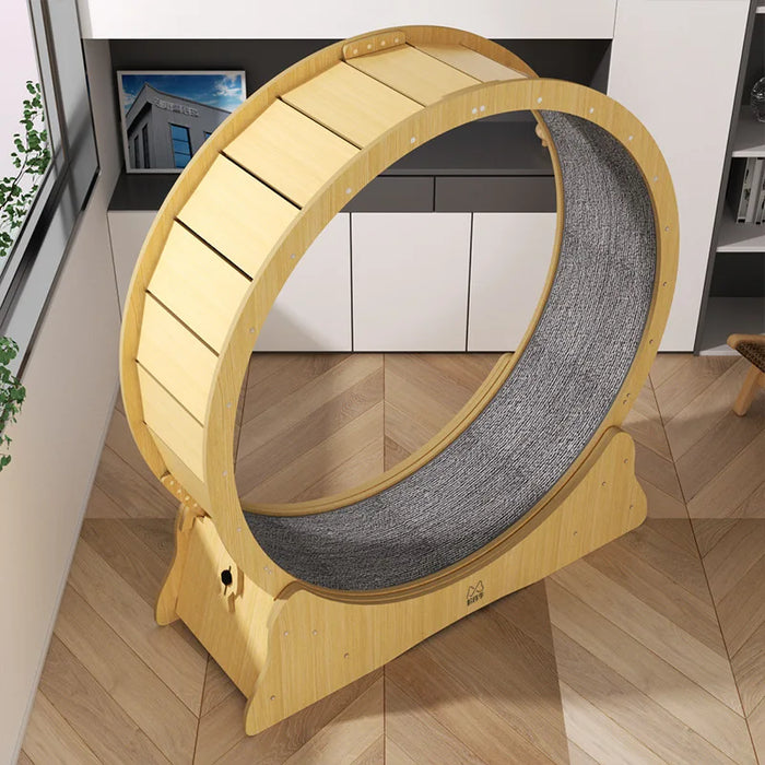 Exercise Wheel Indoor Silent Treadmill Made of Natural Solid Wood For Cats Or Small Dogs On Sale