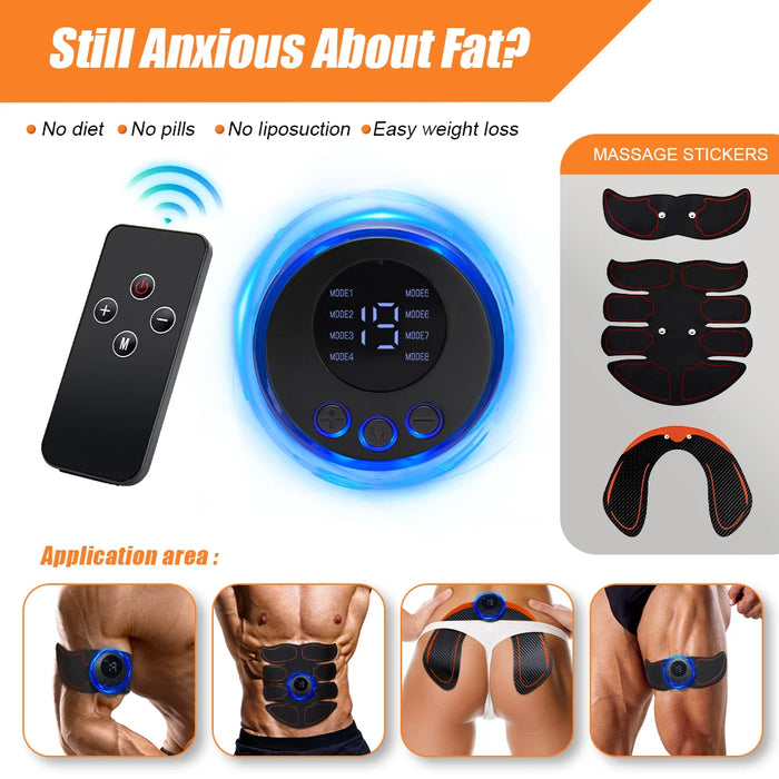 Wireless EMS Workouts Stimulator Smart Body Toning Trainer On Sale