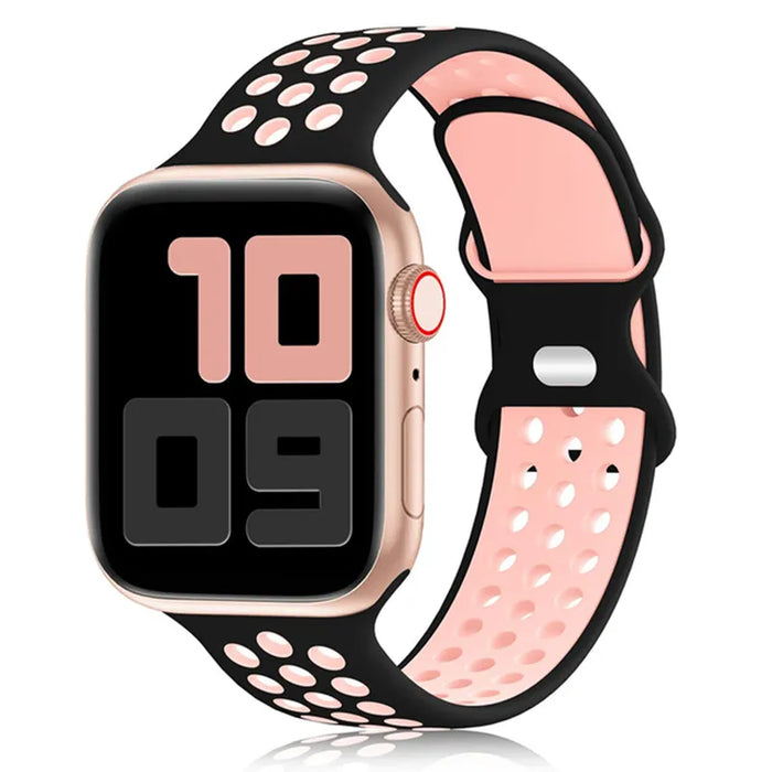 Black Pink Silicone Sport Band for Apple Watch Strap On Sale