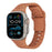 Superhero Style Brown Silicone Sport Straps For Apple Watch Series 49mm, 46mm, 45mm, 44mm, 42mm, 41mm, 40mm, 38mm On Sale