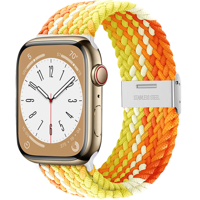 Fragrant Orange Stretchable Braided Loop Apple Watch Bracelet For iWatch Series On Sale