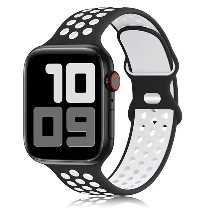 Black White Silicone Sport Band for Apple Watch Strap On Sale
